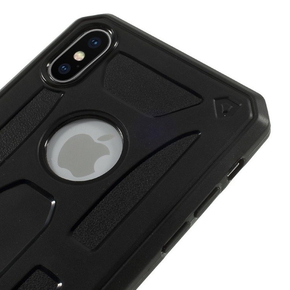 Czarne Etui PROTECTION SHELL Case do iPhone X / XS