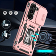 Etui pancerne do Samsung Galaxy Z Fold6 5G, CamShield Slide, różowe rose gold