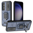 Etui KickStand Camera Lens do Samsung Galaxy S24, niebieskie