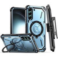 Etui do Samsung Galaxy S23, Heavy Duty Ring Belt Clip, niebieskie