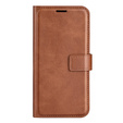 Etui Wallet do Samsung Galaxy A13 4G, Protective Cover, Brown