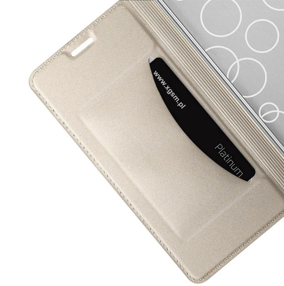 Etui ERBORD Premium Wallet Case do Motorola Moto G5S, złote