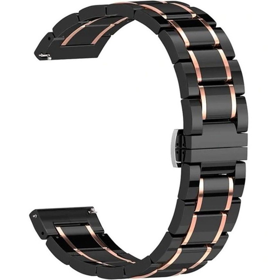 Bransoleta uniwersalna z teleskopem 22mm, Black/Rose Gold