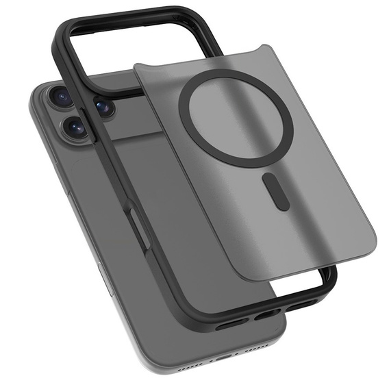 Etui do iPhone 17 Pro, Matt Case, do MagSafe, matowe czarne