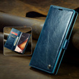 Etui z klapką CASEME do Samsung Galaxy Note 20 Ultra, Waxy Textured, niebieskie