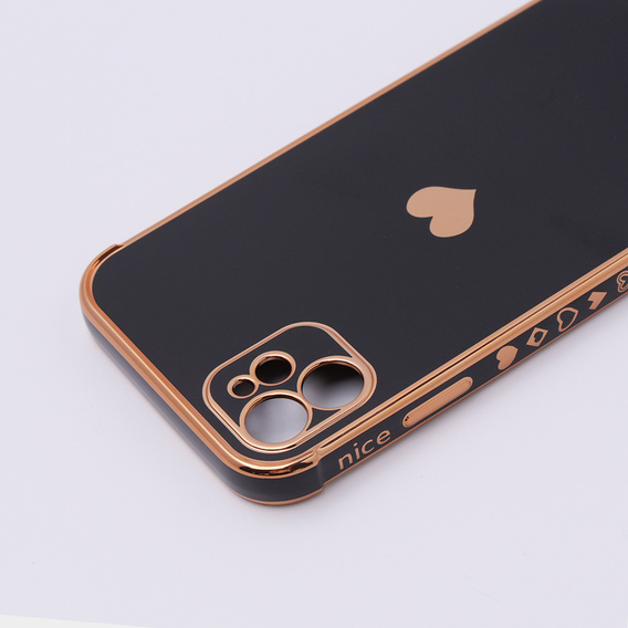Etui do Apple iPhone 11, Electro heart, czarne