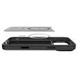 Etui Spigen do iPhone 17 Pro, Enzo Aramid MagSafe, carbon czarne