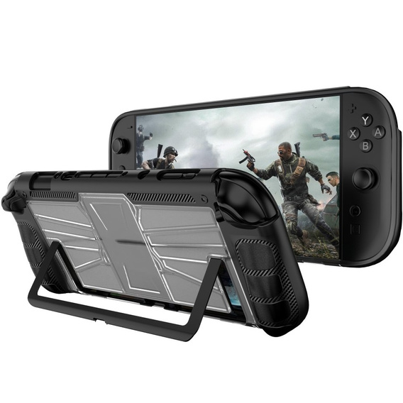 Przezroczyste etui ochronne z czarnym wykończeniem do Nintendo Switch 2