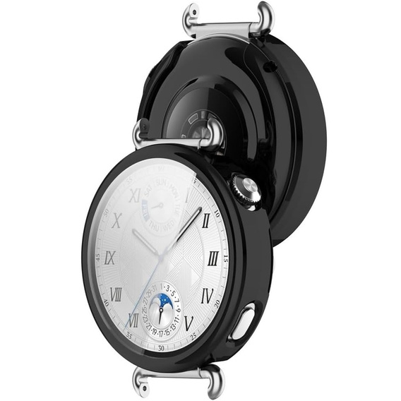 2w1 Etui z Osłoną na ekran do Huawei Watch GT 6 41mm, Czarne