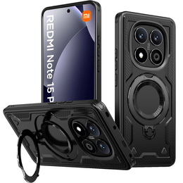 Etui magnetyczne do Xiaomi Redmi Note 15 Pro 5G, czarne