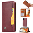 Etui Wallet do Xiaomi 11T / 11T Pro, Outer Card Slot, Wine Red