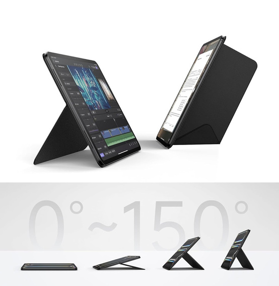 SURITCH magnetyczny stojak składany do iPad Pro 13" M4 2024, lekki i elegancki – czarny