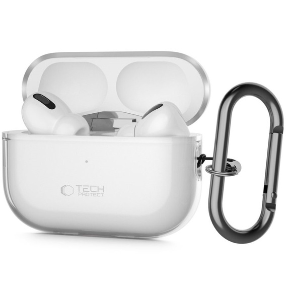 Tech-Protect Etui FlexAir na Słuchawki Apple Airpods Pro 1 / 2, Przezroczyste