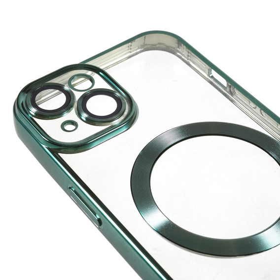 Etui do iPhone 13, Electro MagSafe, zielone + Szkło na ekran