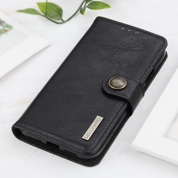 Etui Wallet do Oppo Reno6 Pro 5G / Pro+ 5G, KHAZNEH, Black