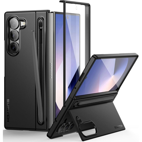 Etui do Samsung Galaxy Z Fold 6, Suritch Full Body, czarne