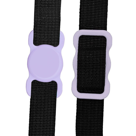 Etui do Apple AirTag 2 / 1, na obroże psa kota, Anti-lost Pet Dog, Fioletowe / Liliowe