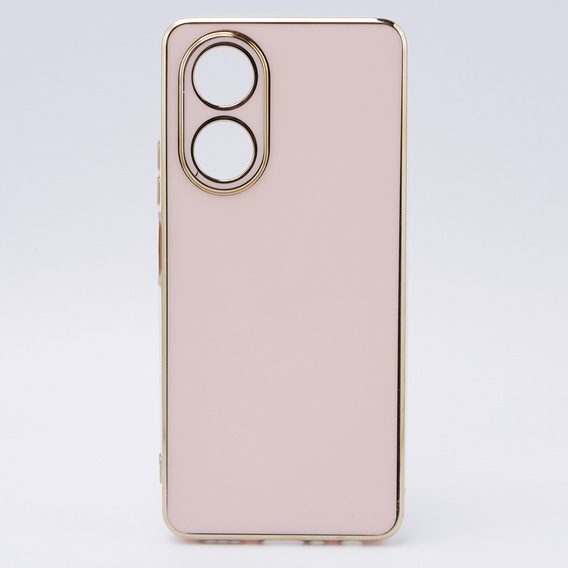 Etui do Oppo A58 4G, Glamour CamShield, różowe rose gold