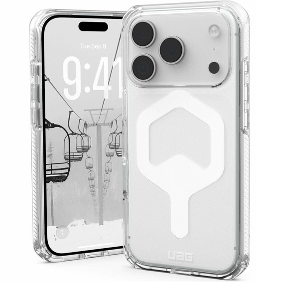 Etui Urban Armor Gear do iPhone 17 Pro, Plyo MagSafe, ice/White