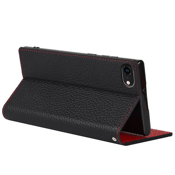 Skórzane etui do iPhone 7/8/SE 2020/SE 2022, ERBORD Grain Leather, czarne