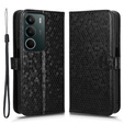 Etui z klapką do Realme C71, Wallet Rhombus, czarne