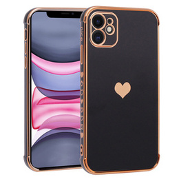 Etui do Apple iPhone 11, Electro heart, czarne