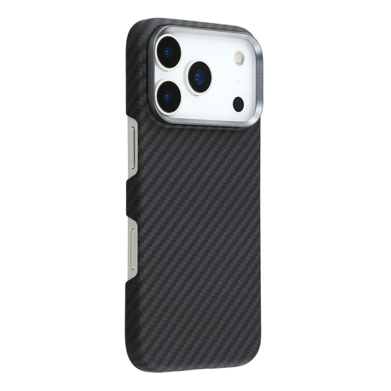 Etui do iPhone 17 Pro, włókno karbonowe, do MagSafe, czarne