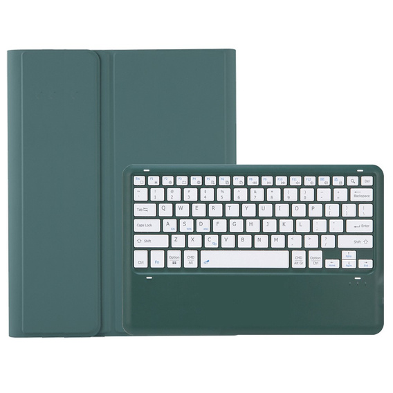 Etui z Klawiaturą Bluetooth do Samsung Galaxy Tab S10 FE+ X620 / X626B - zielone
