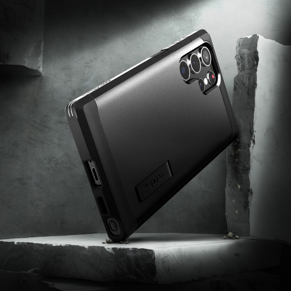 Etui Spigen do Samsung Galaxy S22 Ultra, Tough Armor, czarne