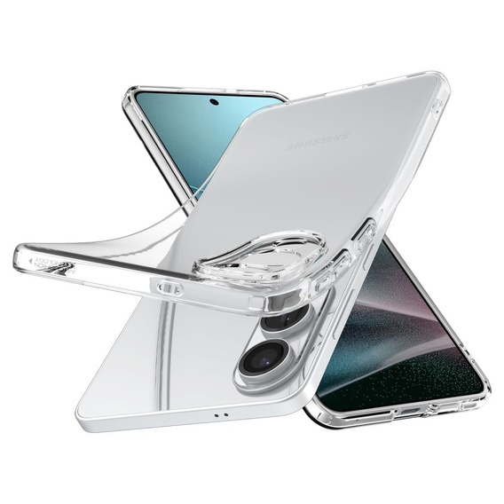 Etui Spigen do Samsung Galaxy S25 Edge, Liquid Crystal, przezroczyste + Szkło hartowane