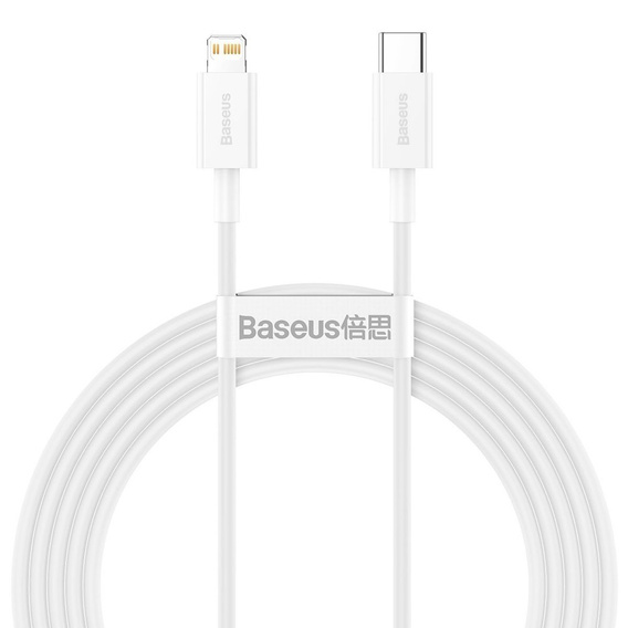 BASEUS Superior Series Kabel USB-C do Lightning, 20W, 2m, White