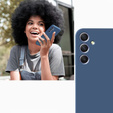 Etui do Samsung Galaxy A34 5G, Silicone Lite, niebieskie