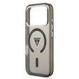 Etui GUESS do iPhone 17 Pro Max, IML Gradient Triangle Logo MagSafe, czarne