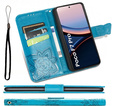 Etui z klapką do Xiaomi Poco F7 Pro, Butterfly, niebieskie