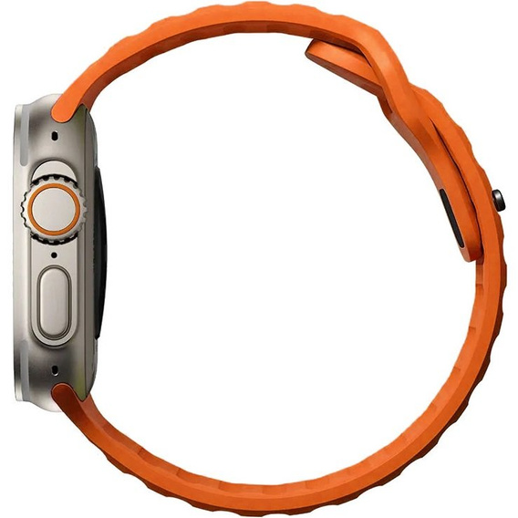 Pasek Silikonowy do Apple Watch 1/2/3/4/5/6/7/8/9/10/11/SE Ultra 1/2/3 42/44/45/46/49mm, Pomarańczowy