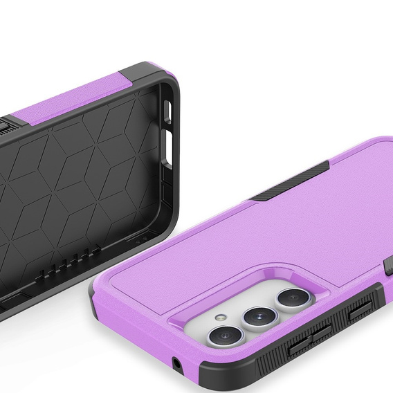 Etui pancerne do Samsung Galaxy S23 FE, Dual Shockproof, fioletowe