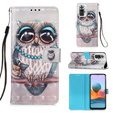 Etui Wallet do Xiaomi Redmi Note 10 Pro, Light Spots Decor, Owl