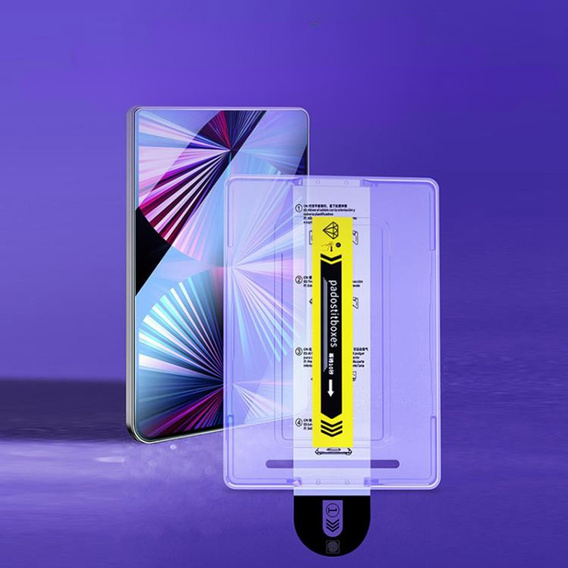 Szkło hartowane HD z narzędziem do automatycznego usuwania kurzu do iPad mini 8.3" 2021 (6 gen.) / iPad mini 8.3" 2024 (7 gen.)