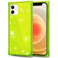 Etui Square Glitter do iPhone 12, Green