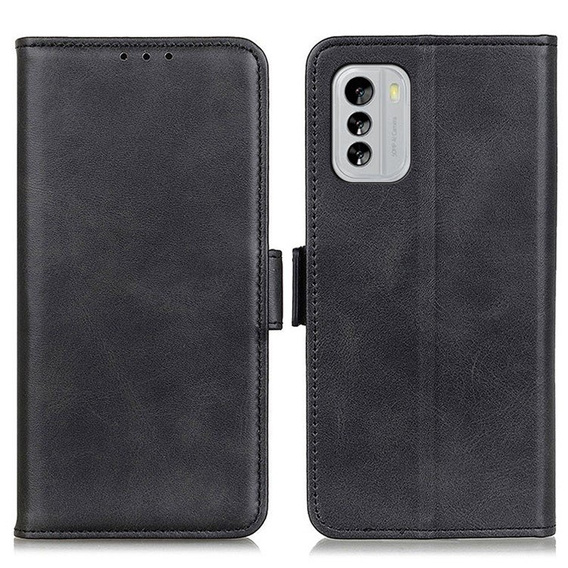 Etui z klapką do Nokia G60 5G, Wallet PU Leather Case, czarne