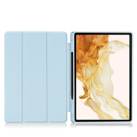 Etui do Samsung Galaxy Tab S10+ Plus, Smartcase z miejscem na rysik, niebieskie