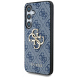 Etui GUESS do Samsung Galaxy S25, Big Metal Logo, Niebieskie