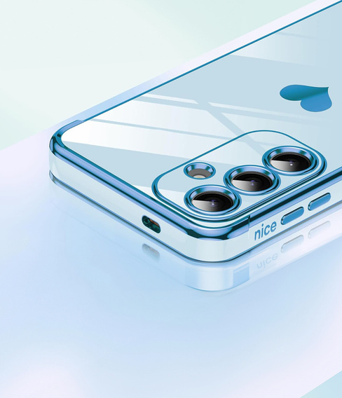 Etui do Samsung Galaxy S26 Plus, Electro heart, niebieskie