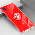 Etui do Xiaomi Redmi 7A, silikonowe z ringiem Airbag Ring, czerwone