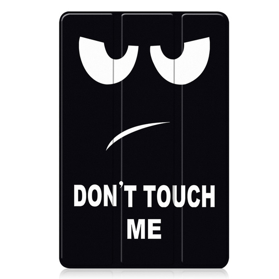 Etui z klapką i napisem "Don't Touch Me" do Xiaomi Redmi Pad 2