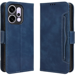 Etui z klapką do Oppo Reno 14, Card Slot, granatowe