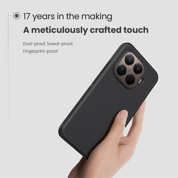 Etui NILLKIN do Xiaomi 15T Pro, Super Frosted Shield Case, czarne