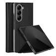 Etui Dux Ducis Bril Series do Samsung Galaxy Z Fold7 5G – czarne, skórzane, z funkcją podstawki