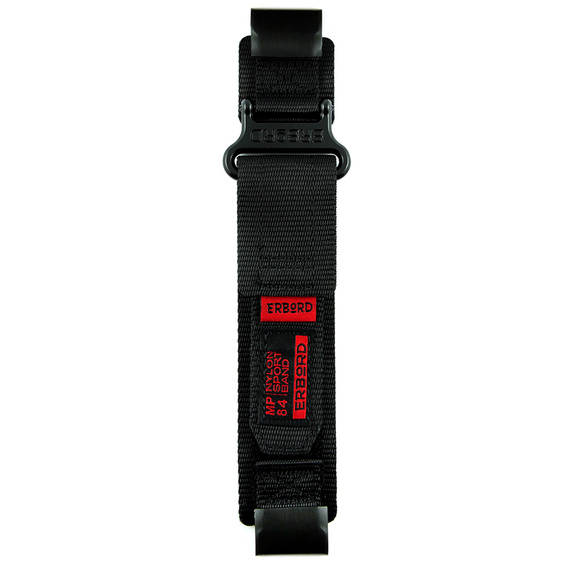Pasek Nylonowy ERBORD MP84 Quickfit do Garmin Fenix 5/6/6 PRO/7 Forerunner 965/955/945, Czarny, Rozmiar M/L