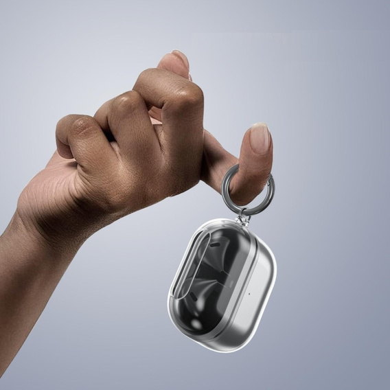 Transparentne etui TPU z karabińczykiem– Samsung Galaxy Buds 3 / 3 Pro